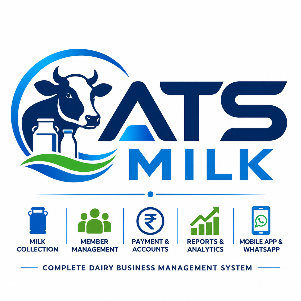 ATS MILK brand and dairy management features